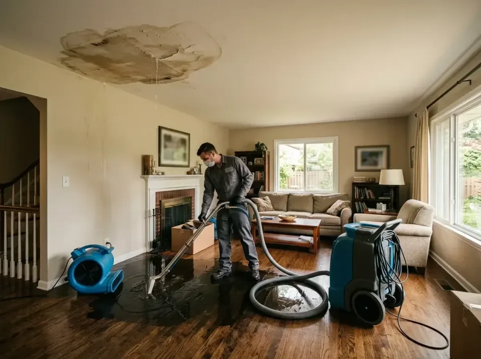attic-pipe-burst-ceiling-drip-008 — frequently asked questions, Water Damage Restoration & Carpet Care in Fayetteville, AR